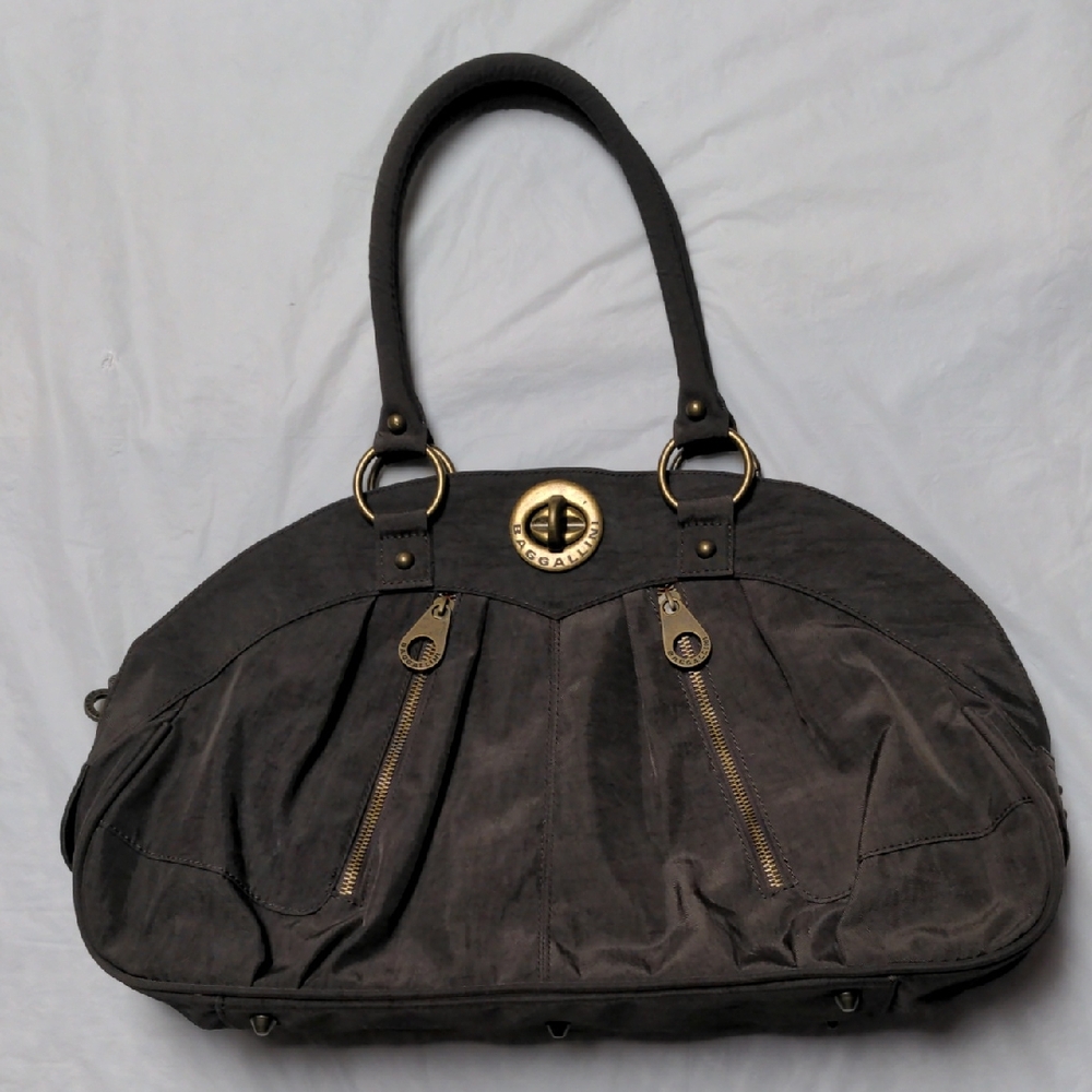 Baggallini Shanghai Satchel Brown Travel NWOT Nylon
